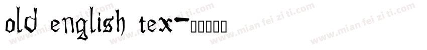 old english tex字体转换